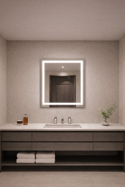 LED Mirror (Front-Lighted) 32" x 32" | 2-Piece