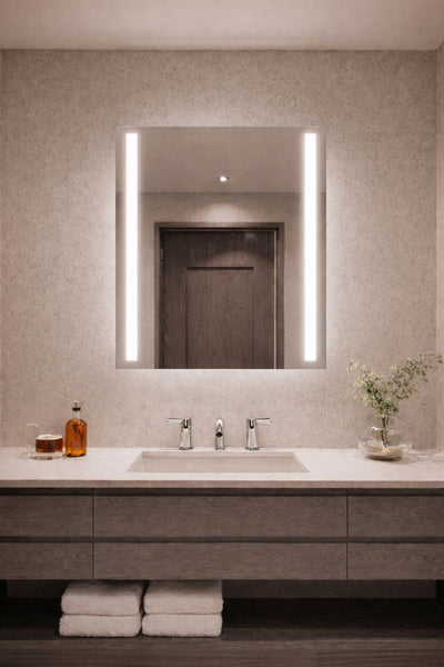 LED Mirror (Front-Lighted Bars) 48" x 36" | 2-Piece