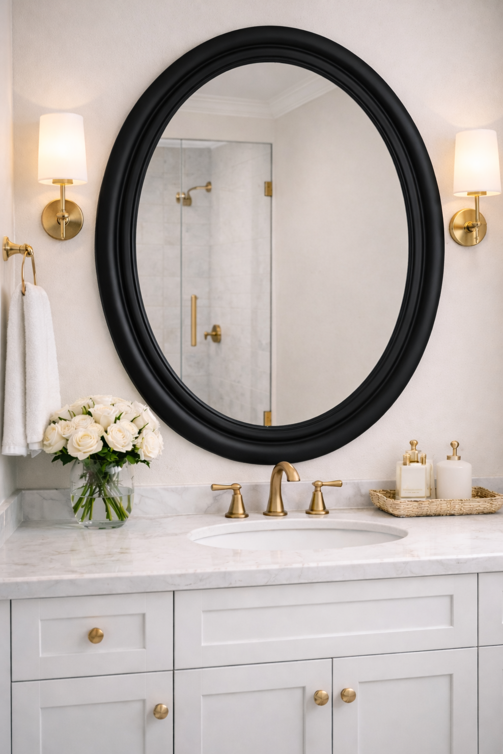 Framed Oval Mirrors
