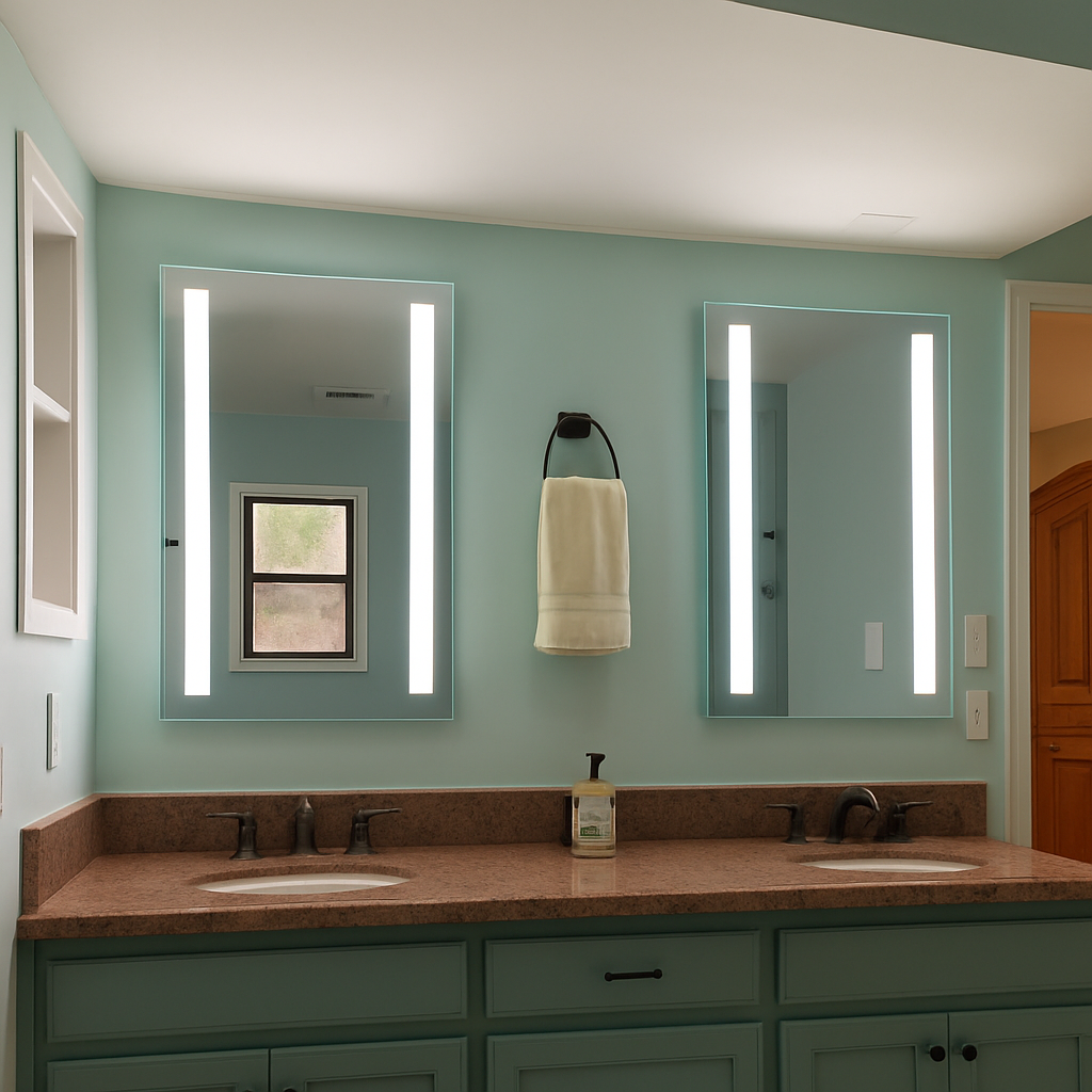 Lincoln Front-Lit Bars Mirror 24" x 32" 2 Piece #inspo
