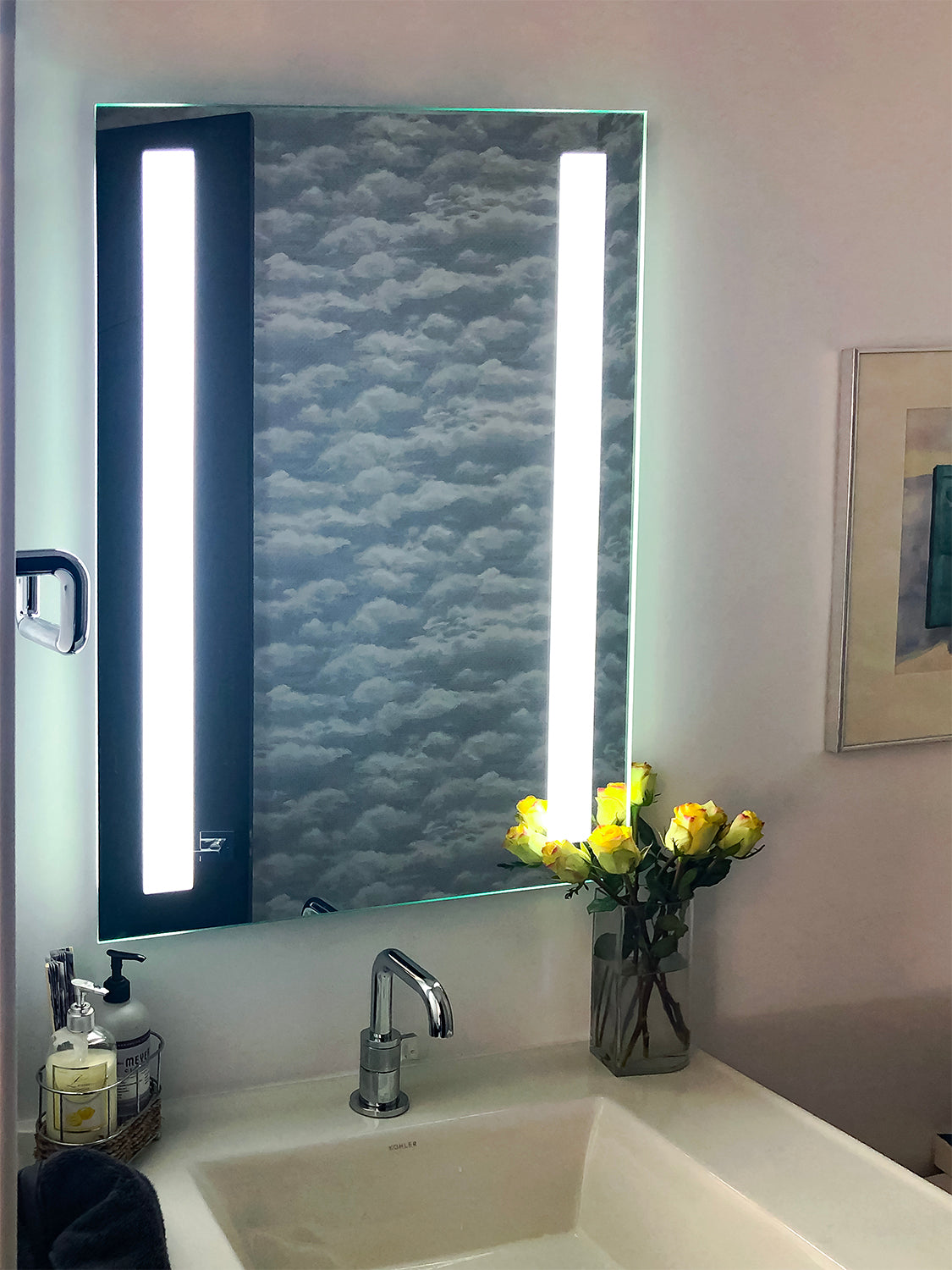 LED Mirror (Front-Lighted Bars) 24" x 32"