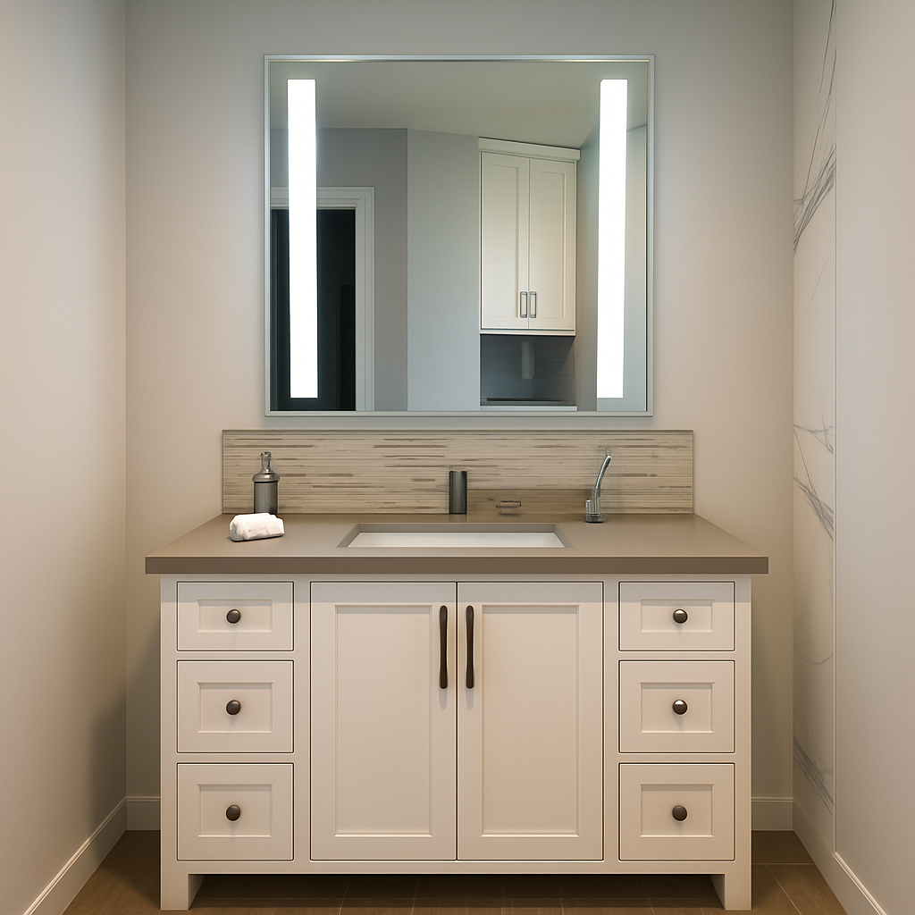 Lincoln Front-Lit Bars Mirror 36" x 40" 2 Piece #inspo