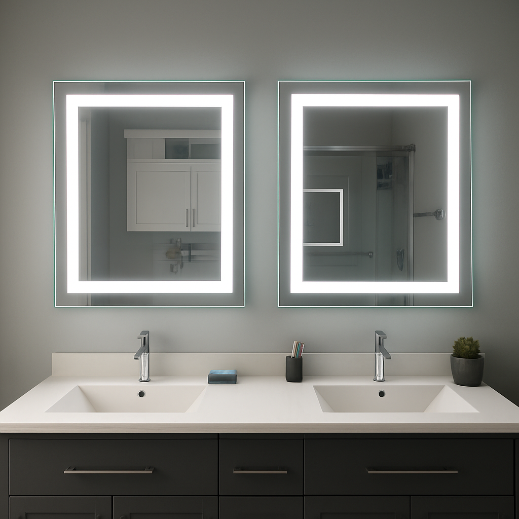 Liberty • Front-Lit Mirror • 28" x 32" • 2 Piece