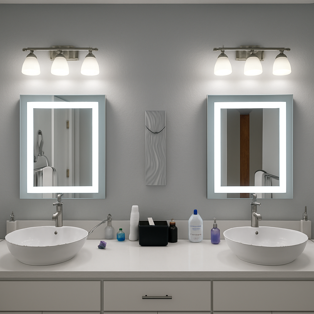 Liberty • Front-Lit Mirror • 36" x 40" • 2 Piece