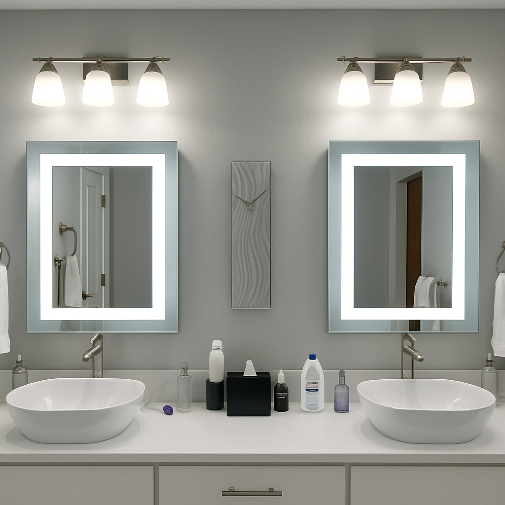 Liberty • Front-Lit Mirror • 36" x 48" • 2 Piece