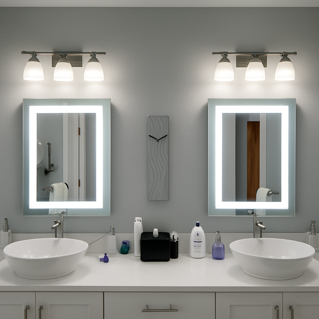 Liberty • Front-Lit Mirror • 40" x 48" • 2 Piece