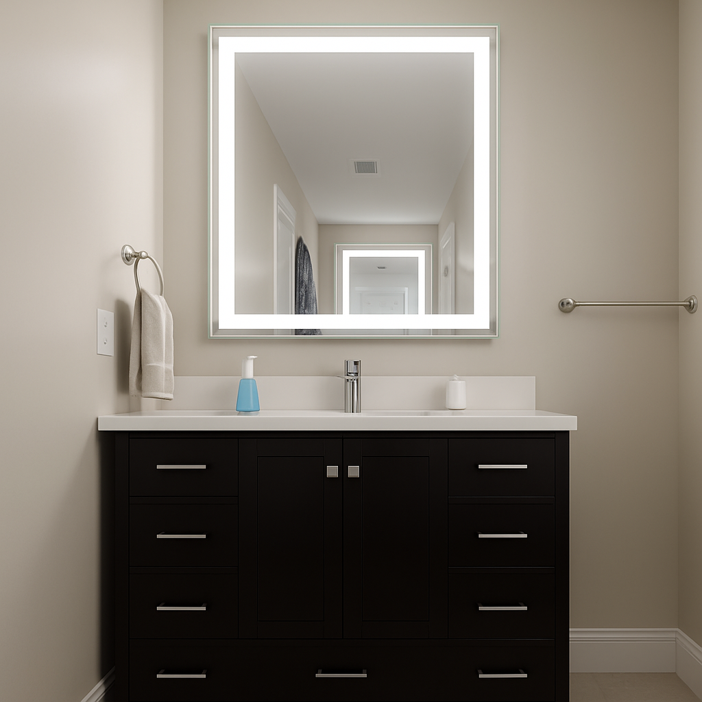 Liberty • Front-Lit Mirror • 40" x 48" • 2 Piece