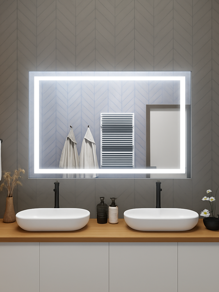 Liberty • Front-Lit Mirror • 40" x 60" • 2 Piece