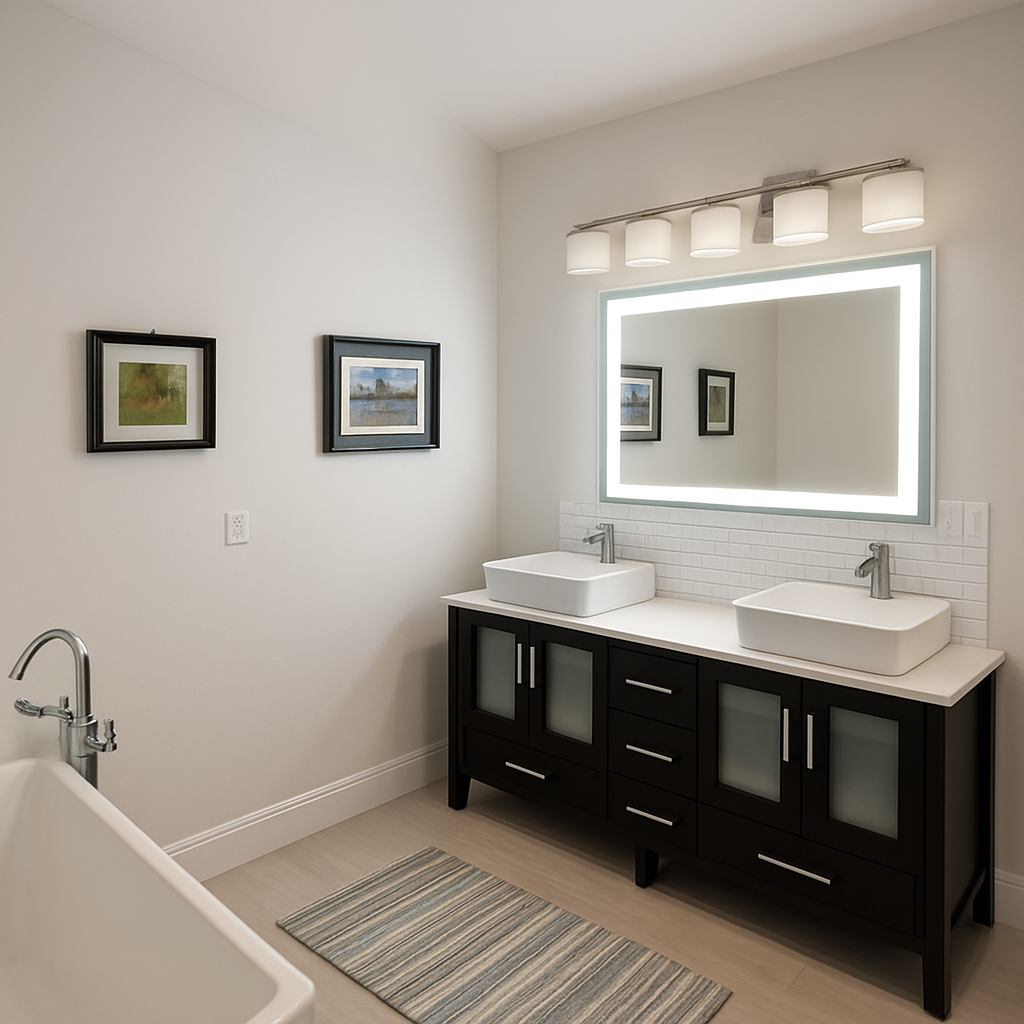 Liberty • Front-Lit Mirror • 44" x 32" • 2 Piece