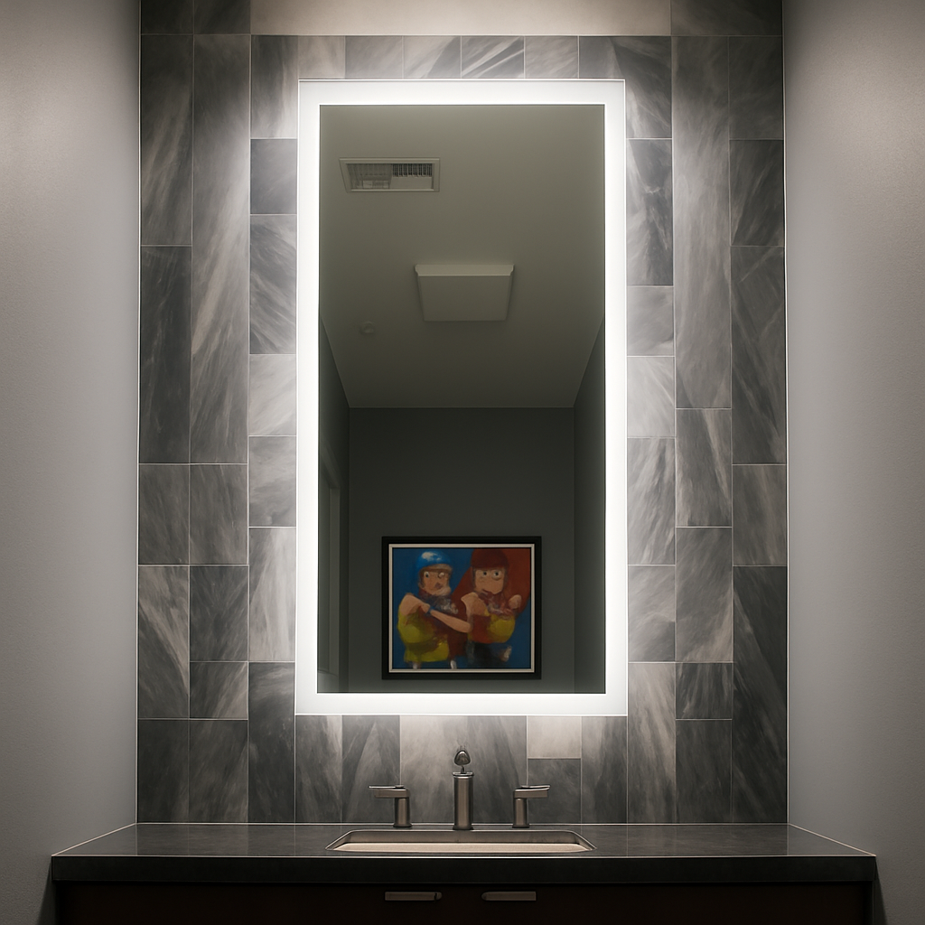 Lexington • Side-Lit Mirror • 22" x 62" • 2 Piece