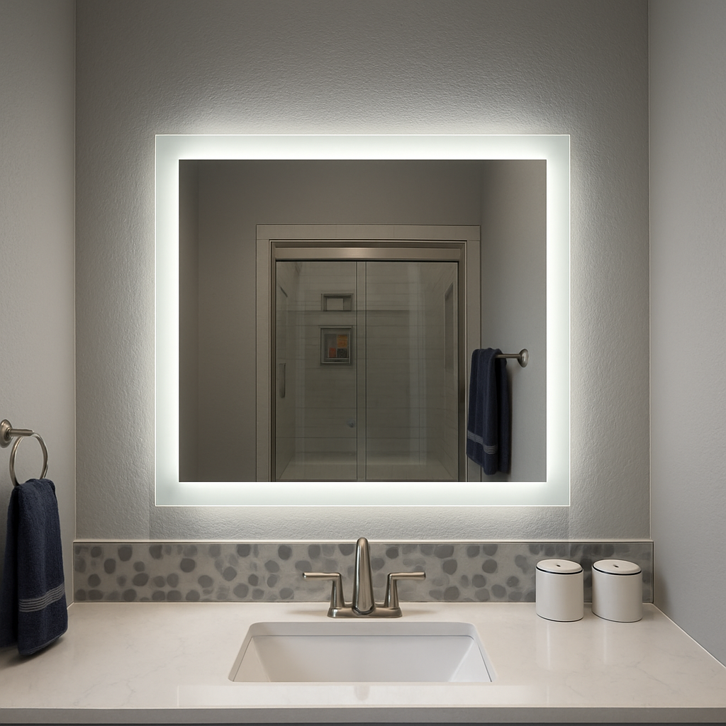 Lexington • Side-Lit Mirror • 28" x 36" • 2 Piece