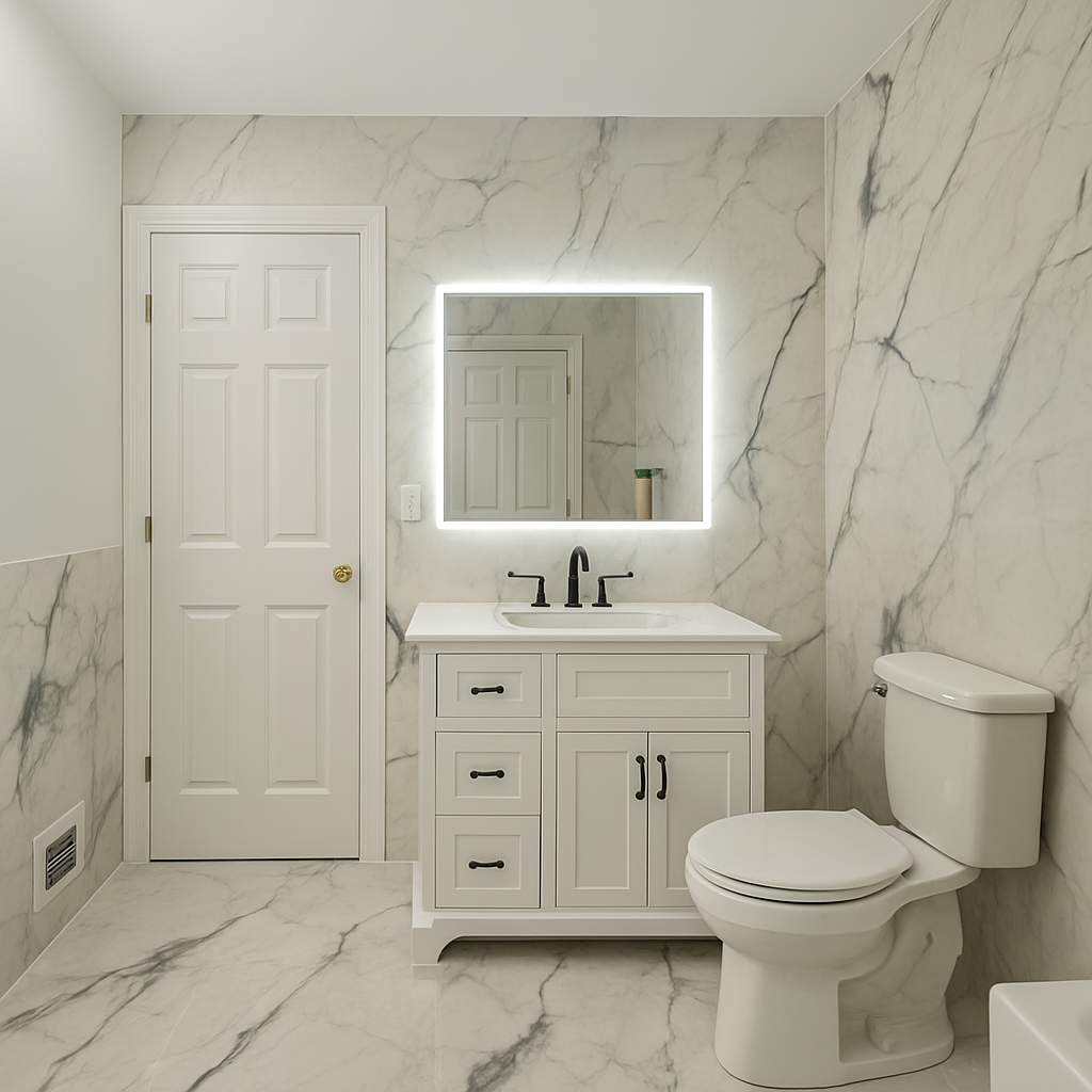 Lexington • Side-Lit Mirror • 32" x 36" • 2 Piece
