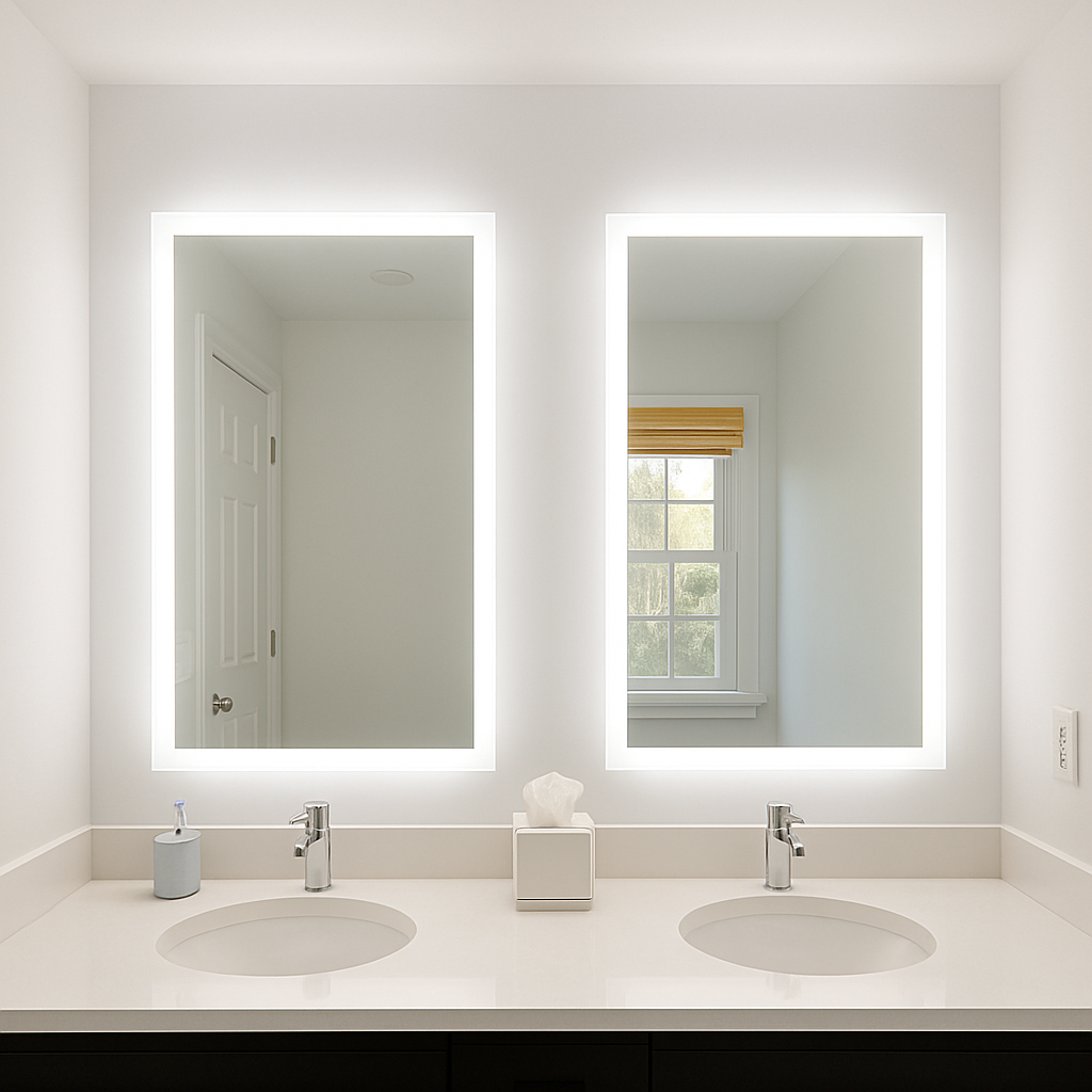 Lexington • Side-Lit Mirror • 32" x 40" • 2 Piece