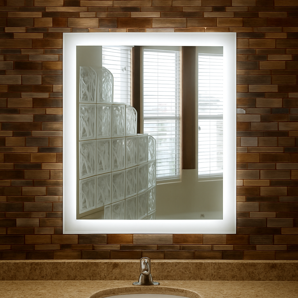 Lexington • Side-Lit Mirror • 32" x 40" • 2 Piece