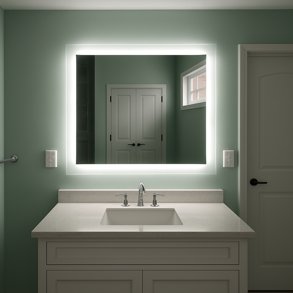 Lexington • Side-Lit Mirror • 44" x 36" • 2 Piece