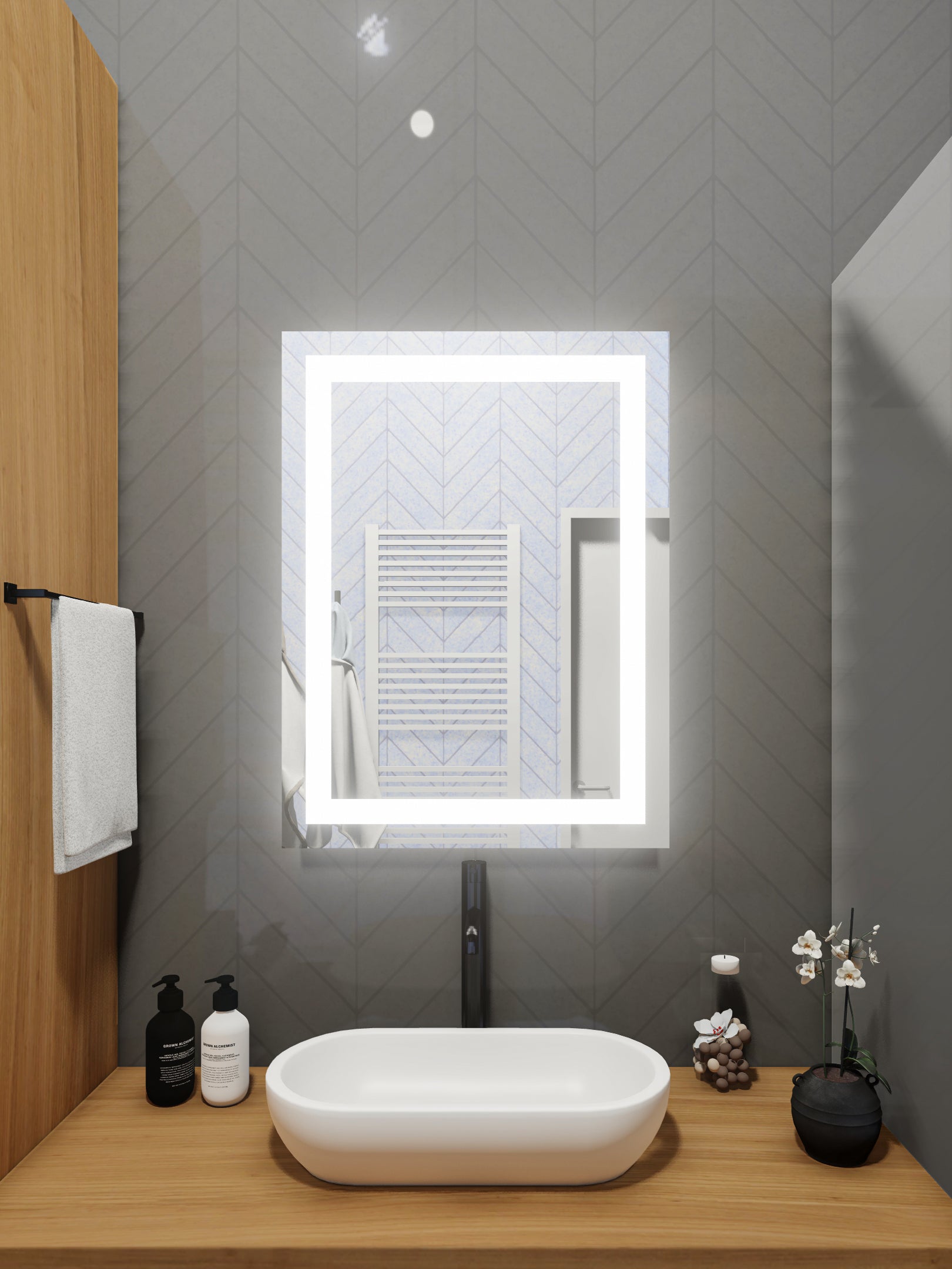 LED Mirror (Front-Lighted) 40" x 48" (or 48" x 40")