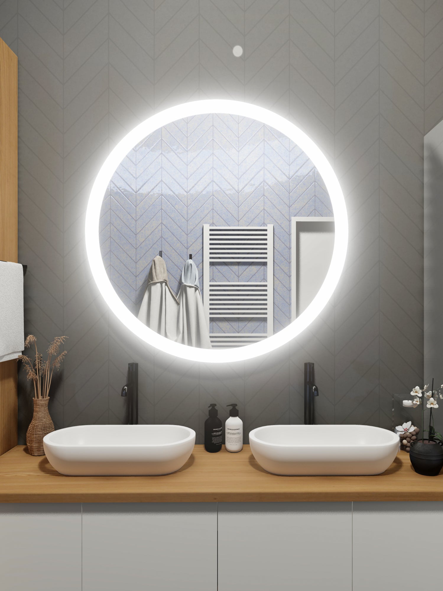LED Mirror (Side-Lighted Round) 44" x 44"