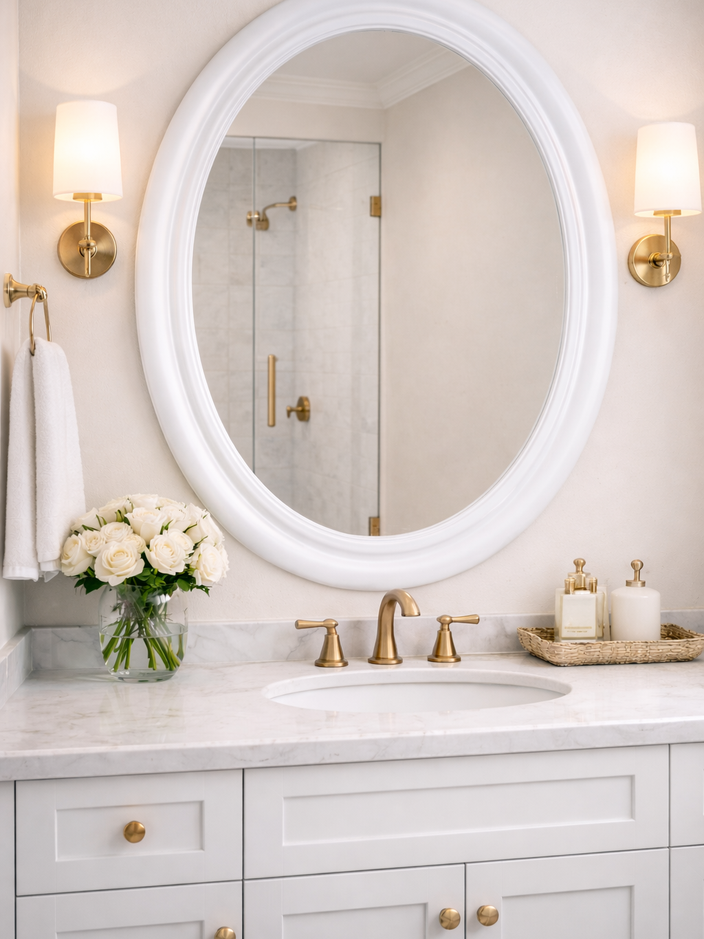 Framed Oval Mirrors