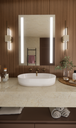 LED Mirror (Front-Lighted Bars) 48" x 36"