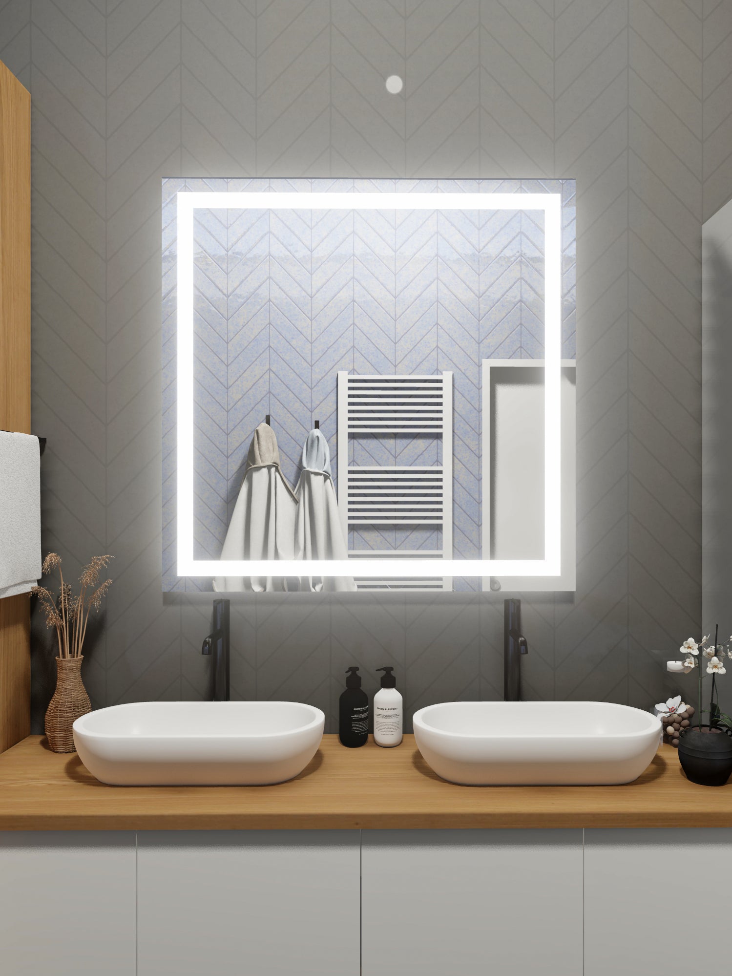 LED Mirror (Front-Lighted) 48" x 48"