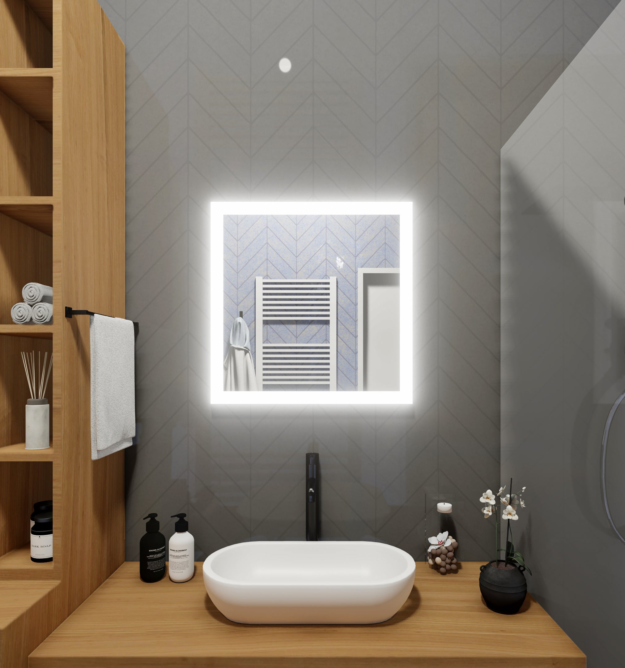 LED Mirror (Side-Lighted) 30" x 30"