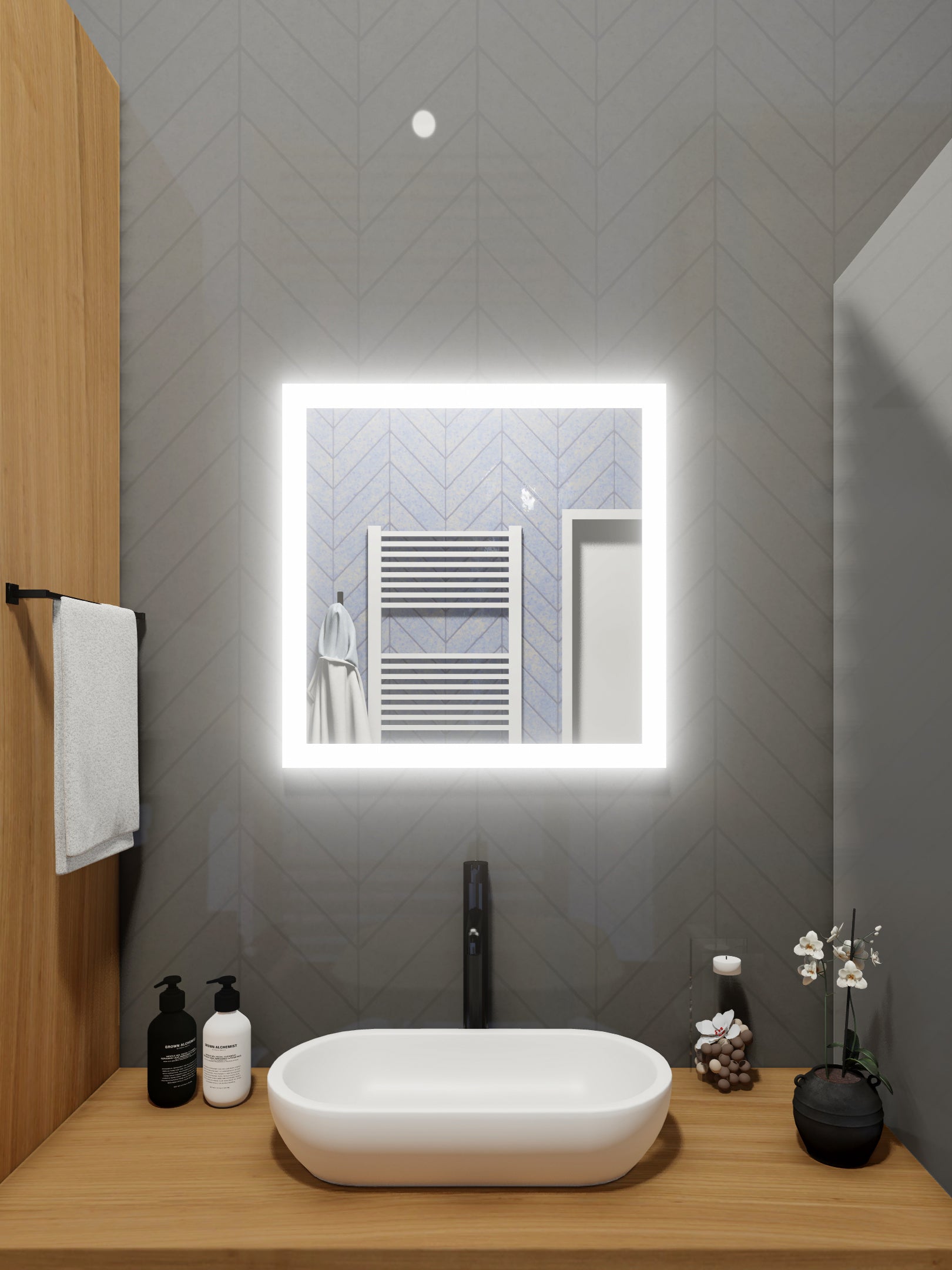 LED Mirror (Side-Lighted) 30" x 30"