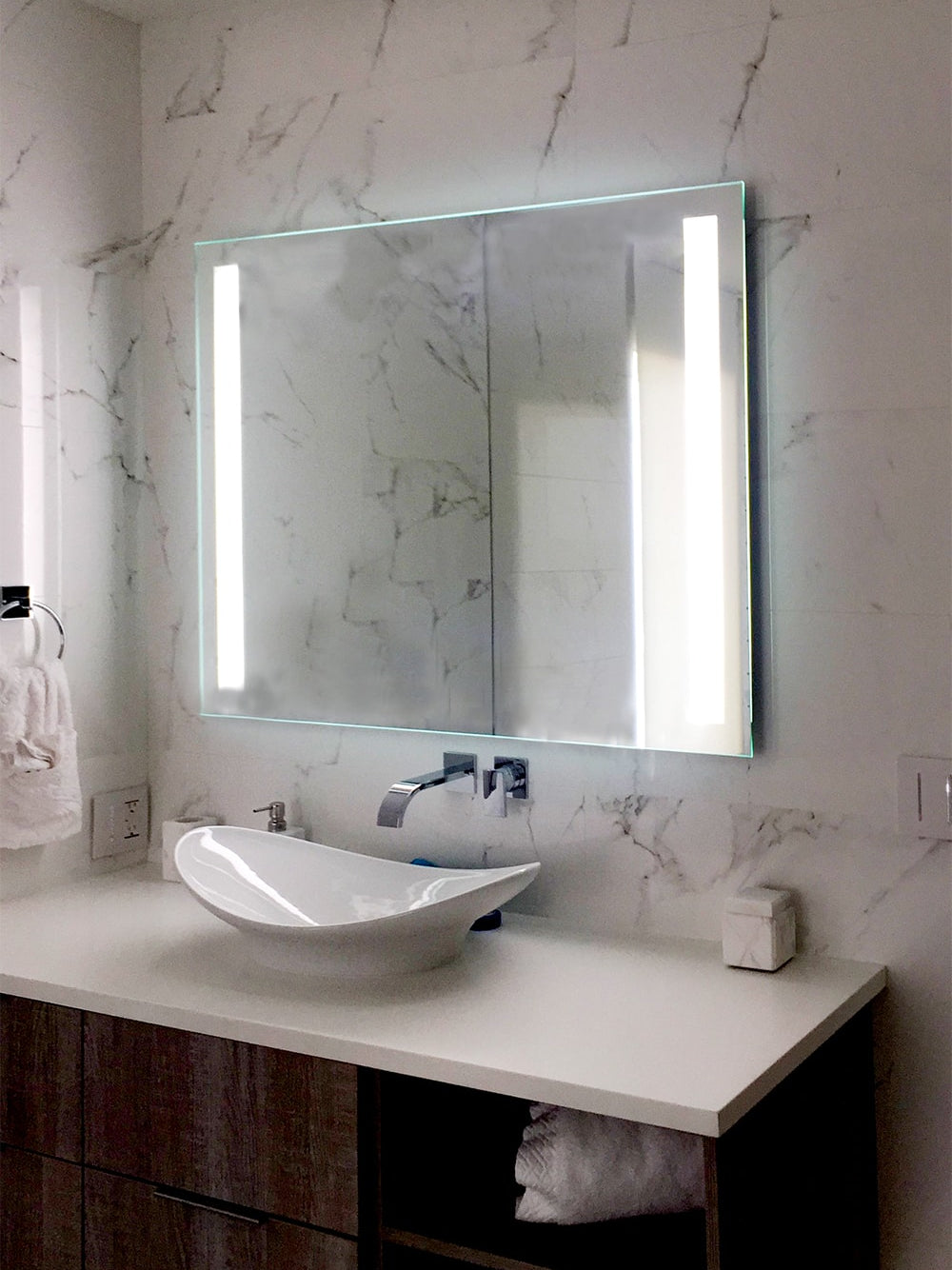 LED Mirror (Front-Lighted Bars) 36" x 48" (or 48" x 36")
