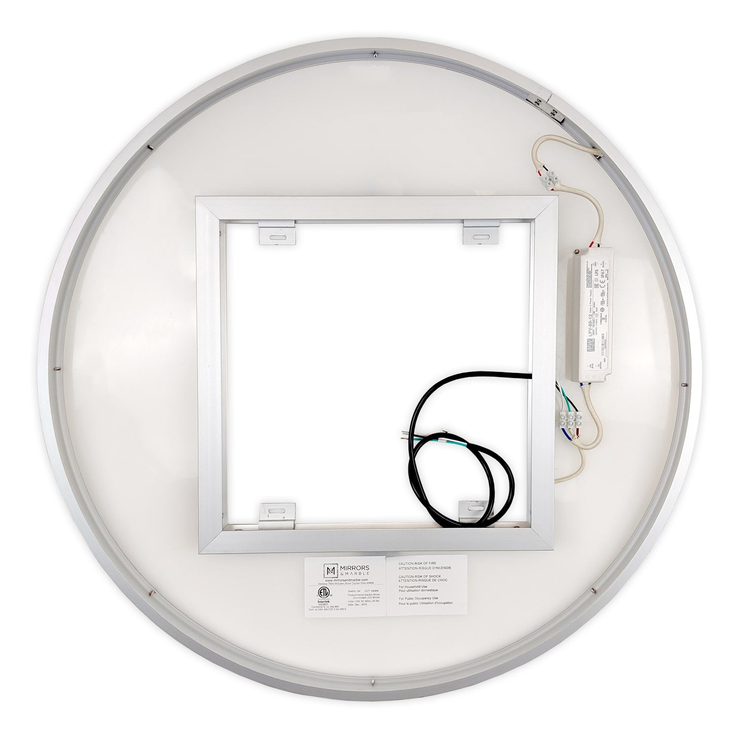 LED Mirror (Side-Lighted Round) 40" x 40"