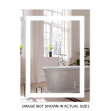 Front-Lit LED Bathroom Mirror 36" x 40" Rectangle