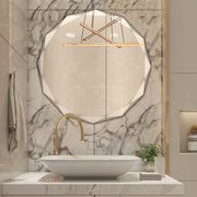 Round Beveled Frameless Mirror