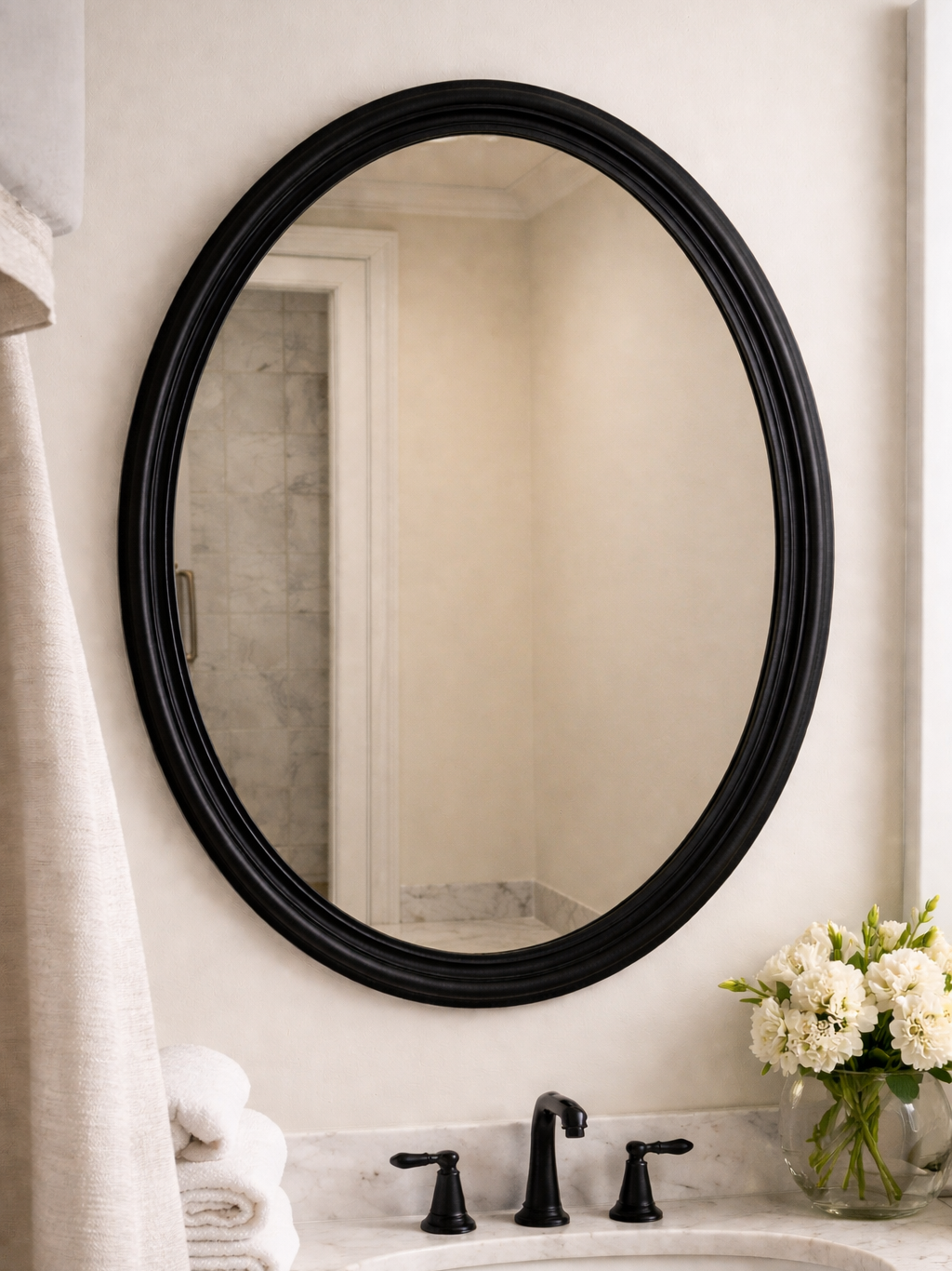 Framed Oval Mirrors