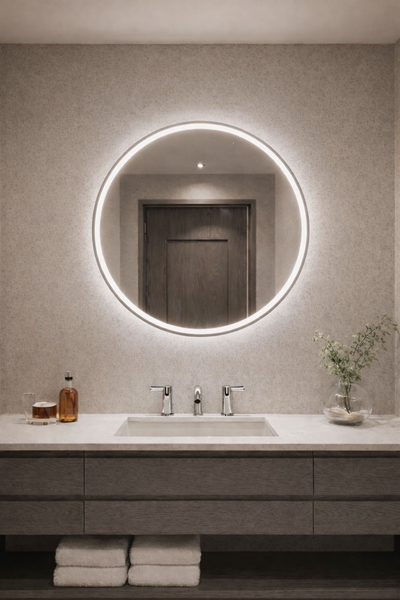 LED Mirror (Front-Lighted Round) 32" | Reversible