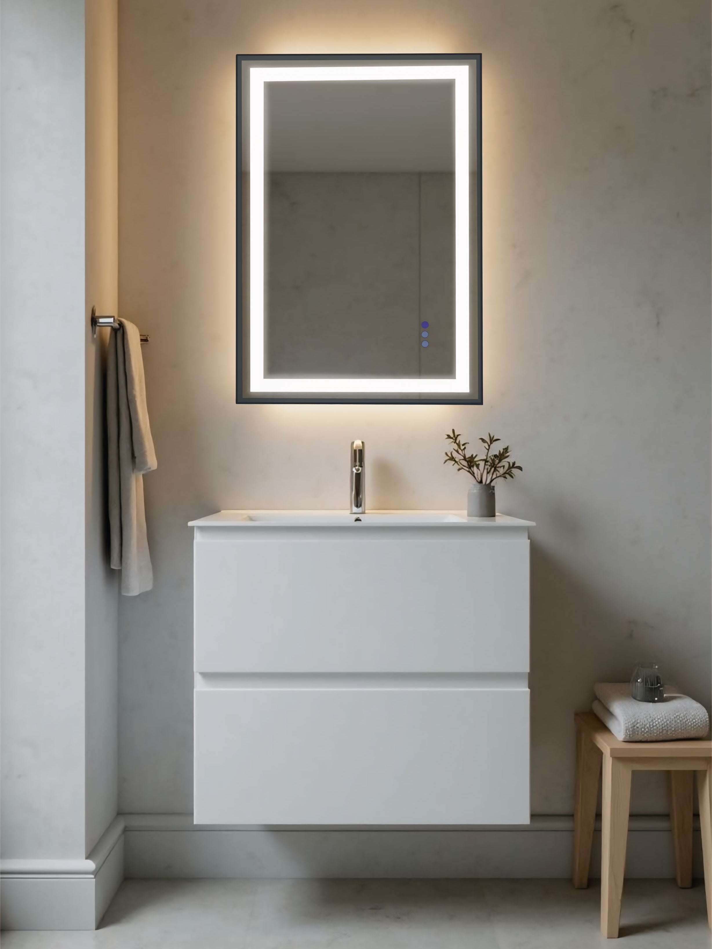 Metal Framed LED Mirror
