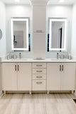 LED Bathroom Vanity Mirror Rectangular Front Lighted 24x48 C