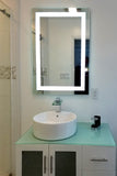 LED Bathroom Vanity Mirror Rectangular Front Lighted 24x48 E