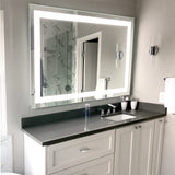 Front-Lit LED Bathroom Mirror 36" x 24" Rectangle