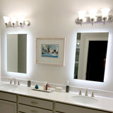 Side-Lit LED Bathroom Mirror 44" x 28" Rectangle