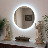 Side-Lit LED Bathroom Mirror 32" x 32" Round