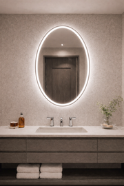 Linden • Front-Lit Oval Mirror • 24" x 32" • 1 Piece