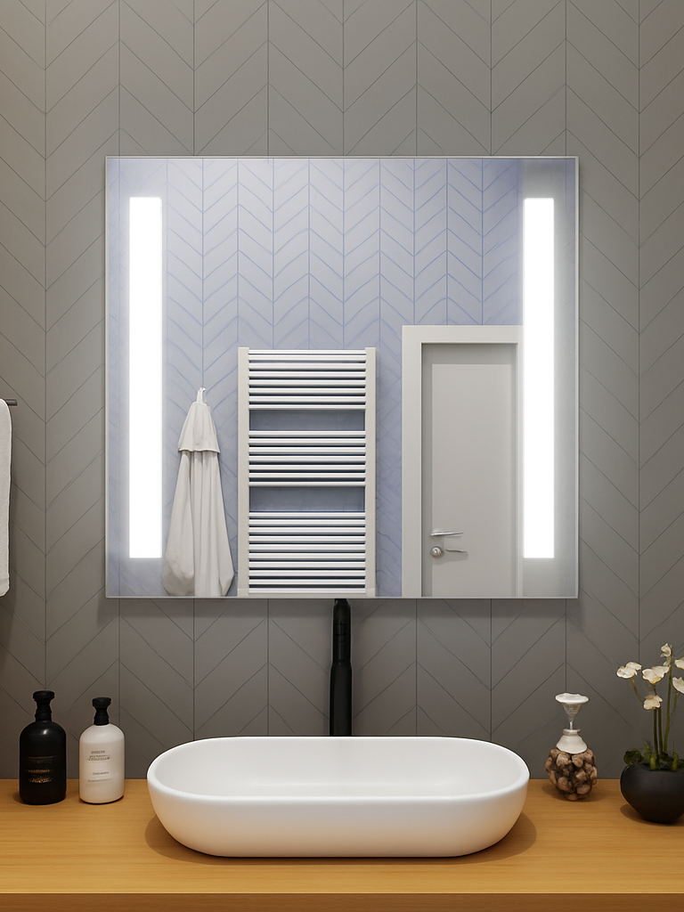 Lincoln • Front-Lit Bars Mirror • 24" x 32" • 2 Piece