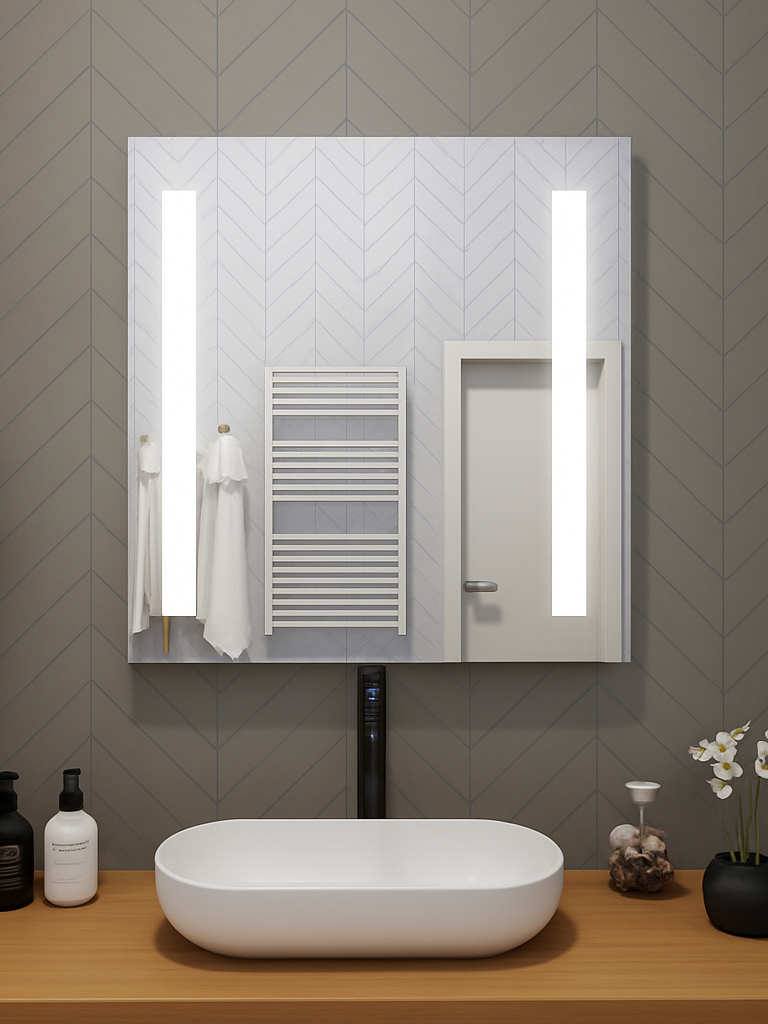 Lincoln • Front-Lit Bars Mirror • 36" x 40" • 2 Piece