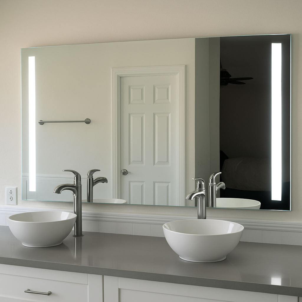 Lincoln Front-Lit Bars Mirror 36" x 48" 2 Piece #inspo