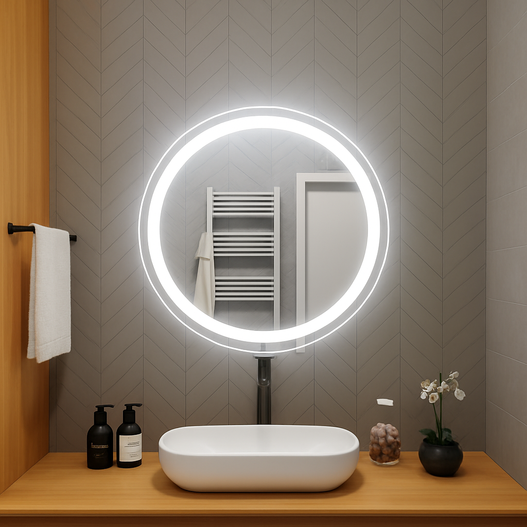 Largo • Front-Lit Round Mirror • 32" Round • 1 Piece