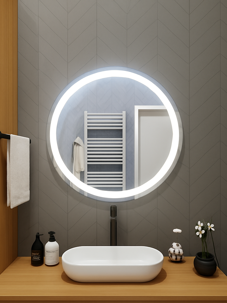 Largo • Front-Lit Round Mirror • 36" Round • 2 Piece