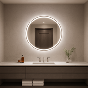 Largo • Front-Lit Round Mirror • 40" Round • 2 Piece