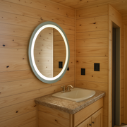 Largo • Front-Lit Round Mirror • 40" Round • 2 Piece