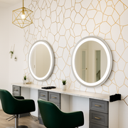 Largo • Front-Lit Round Mirror • 44" Round • 2 Piece