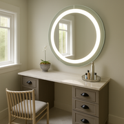 Largo • Front-Lit Round Mirror • 44" Round • 2 Piece