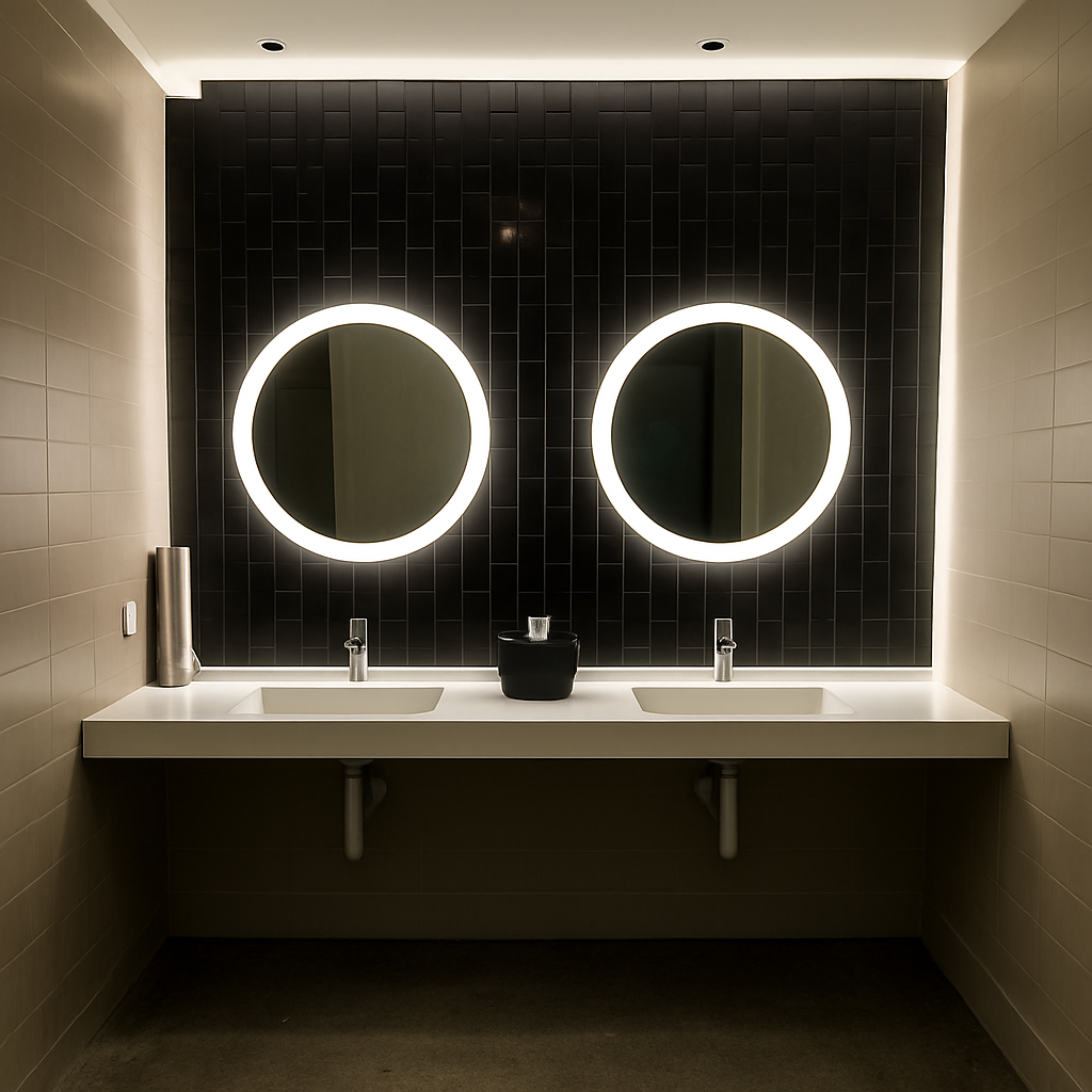 Lakeland Side-Lit Round Mirror 24" Round 2 Piece #inspo