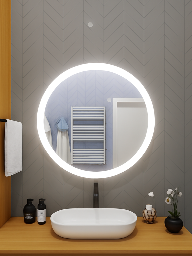 Lakeland • Side-Lit Round Mirror • 36" Round • 2 Piece